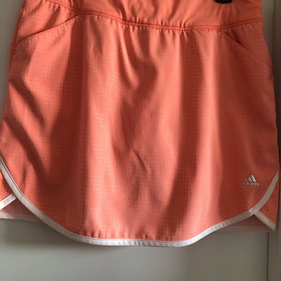 adidas Skirts Adidas Orange Sport Tennis Skirt 4 Size 40 Poshmark